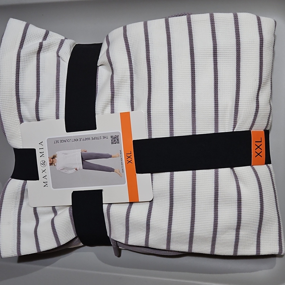 Max & Mia Waffle Knit Lounge Set NWT